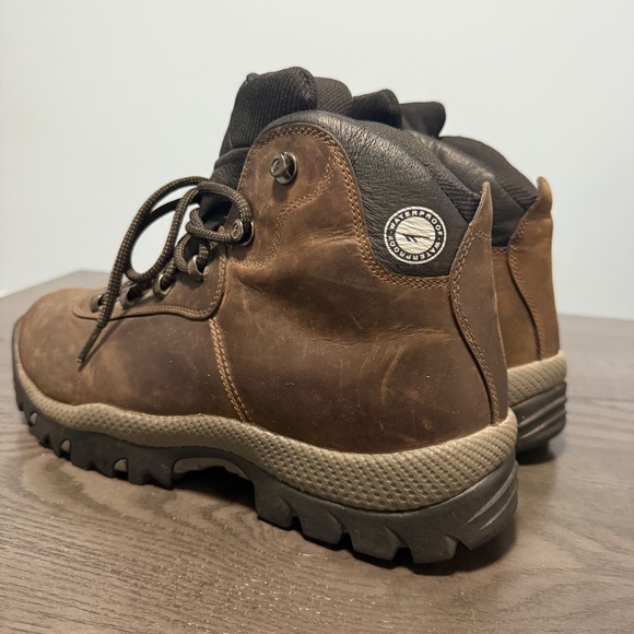 Hi-Tec Mens Altitude II Waterproof Hiking Mid Top Brown Boots Size 11 - Picture 5 of 9